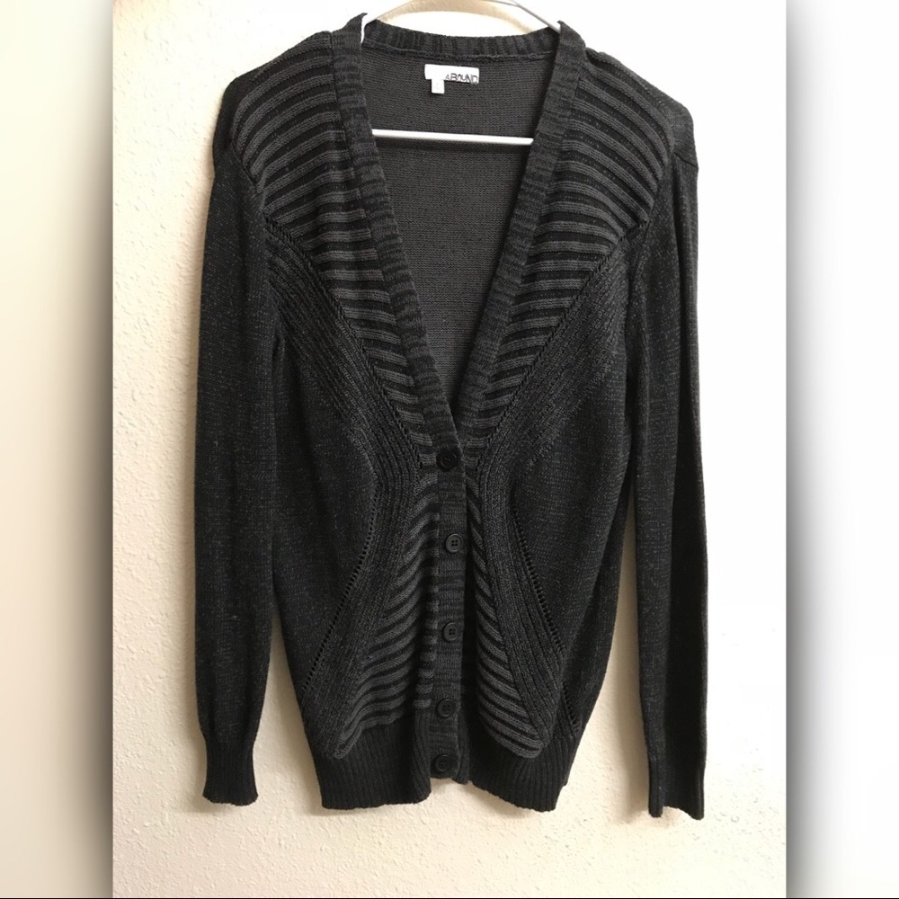 Abound button up small dark gray Sweater